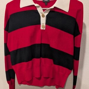 EXPRESS WOMENS SWEATER TOP GOLD BUTTONS